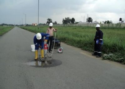 Road Strength Testing & Alignment Survey for EPCL Eleme Port Harcourt 2011